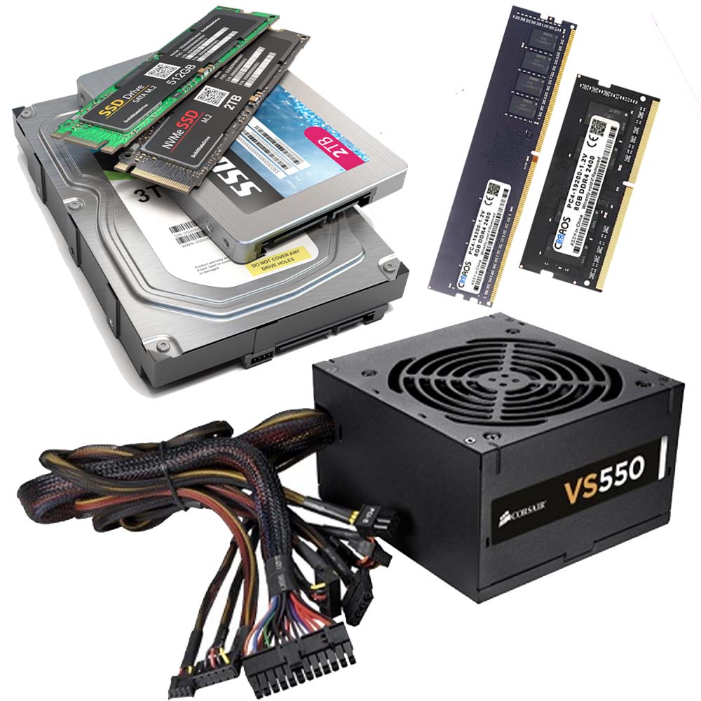 SMPS, RAM, SSD, HDD Replacement